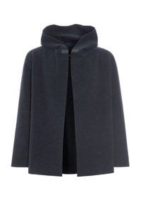 CARDIGAN WITH HOOD - 1002C - DEEP BLUE