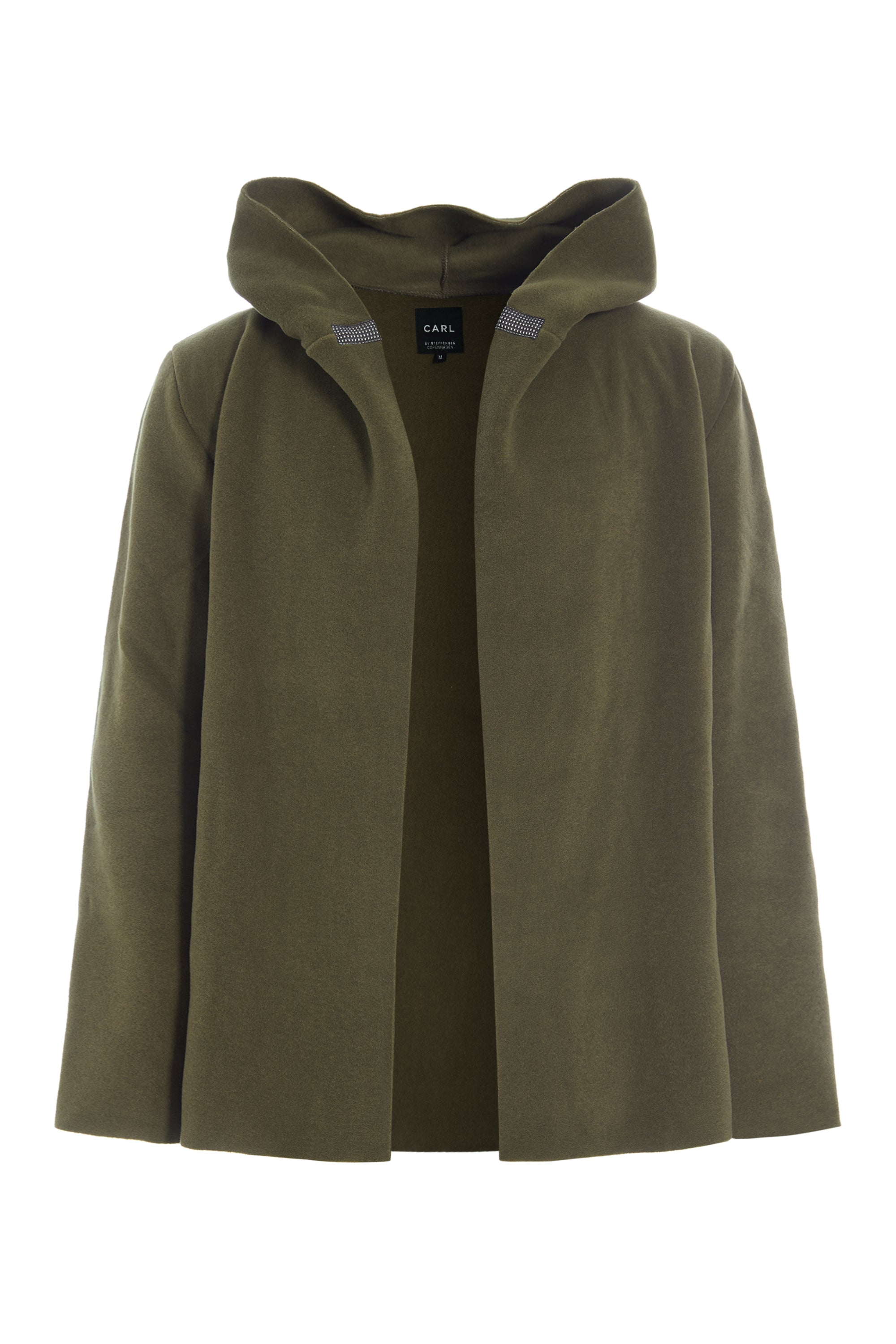 CARL BY STEFFENSEN COPENHAGEN CARDIGAN WITH HOOD - 1002C CARDIGANS MOSS 611