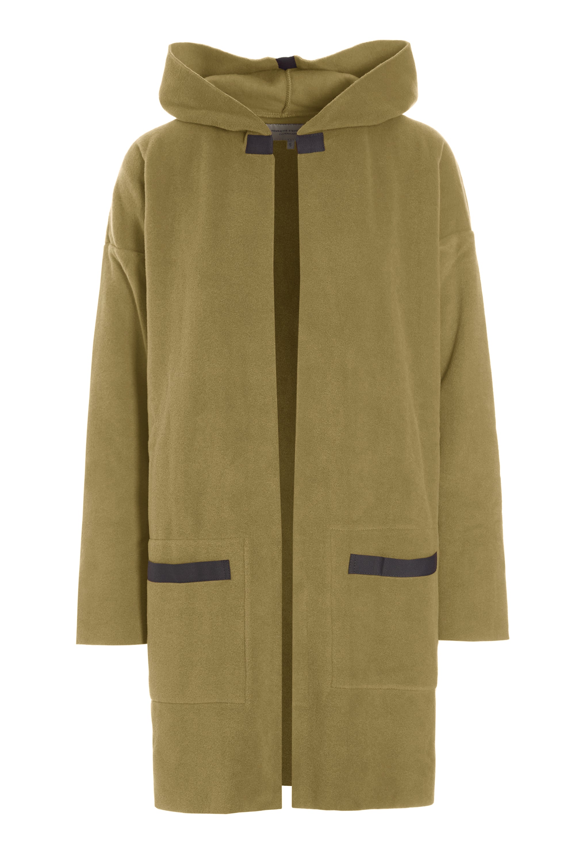 HENRIETTE STEFFENSEN COPENHAGEN CARDIGAN WITH HOOD - 7118 CARDIGANS OLIVE 655