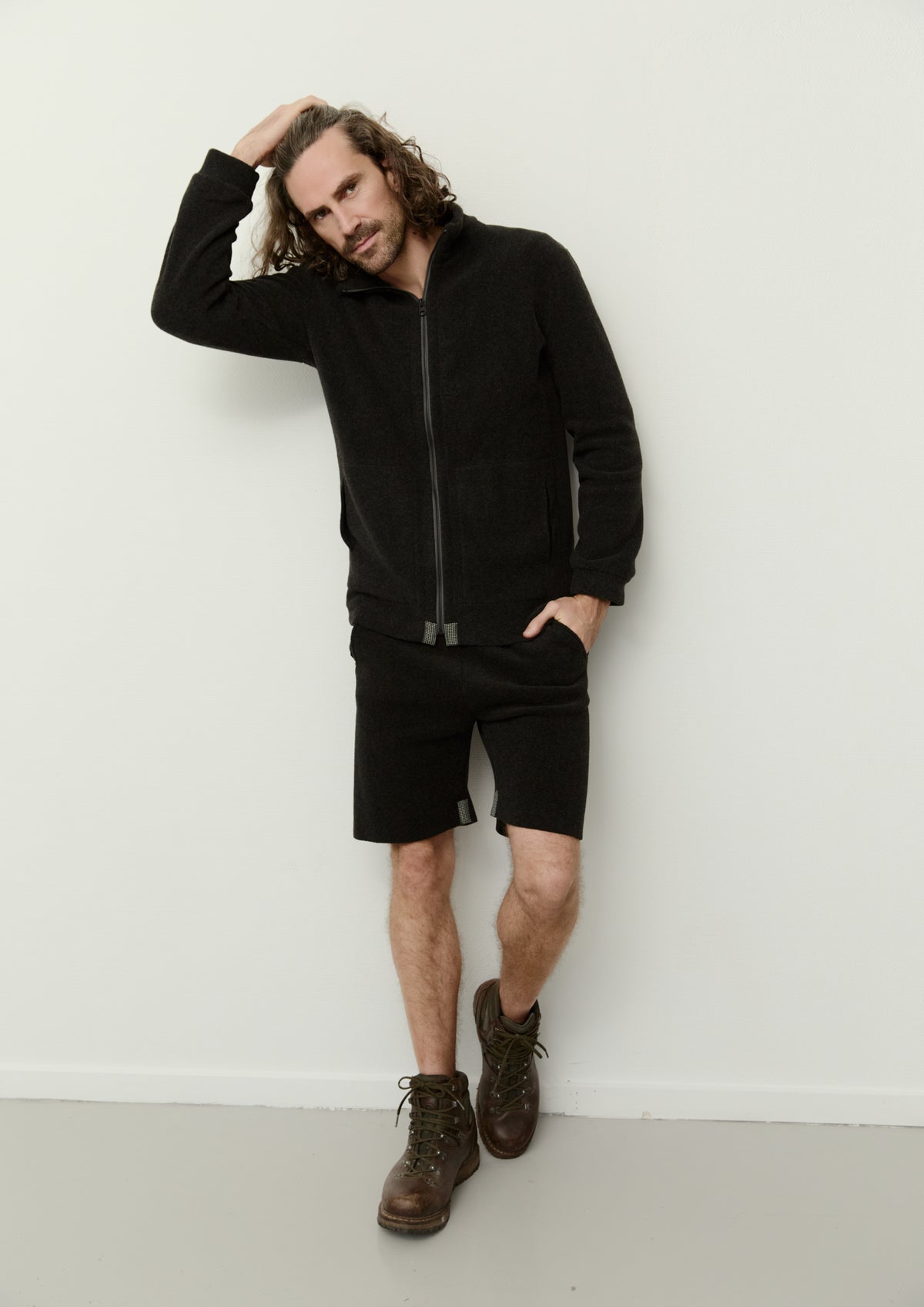 CARL BY STEFFENSEN COPENHAGEN CARDIGAN ZIPPER - 1040C CARDIGANS SOFT BLACK 914