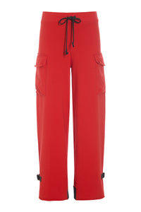 CARGO TROUSERS - 72017 - TOMATO