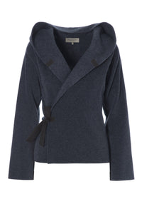 CLASSIC FLEECE WRAP CARDIGAN - 1009 - DEEP BLUE