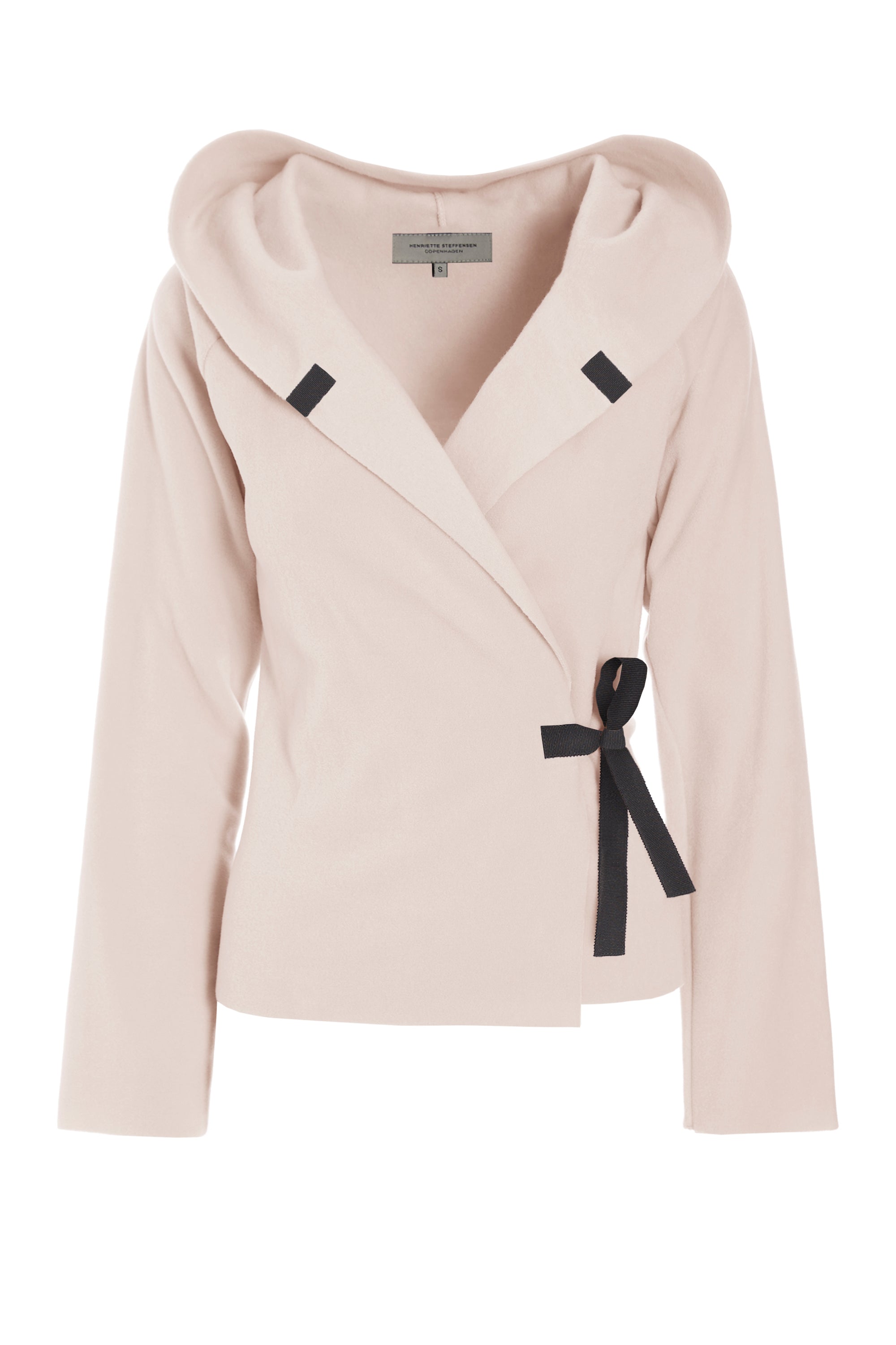 HENRIETTE STEFFENSEN COPENHAGEN CLASSIC FLEECE WRAP CARDIGAN - 1009 CARDIGANS SOFT ROSE 412