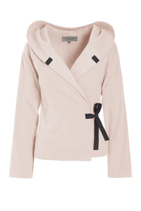 CLASSIC FLEECE WRAP CARDIGAN - 1009 - SOFT ROSE