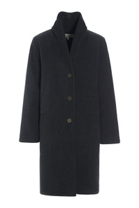 COAT DOUBLE LAYER - 7165 - SOFT BLACK
