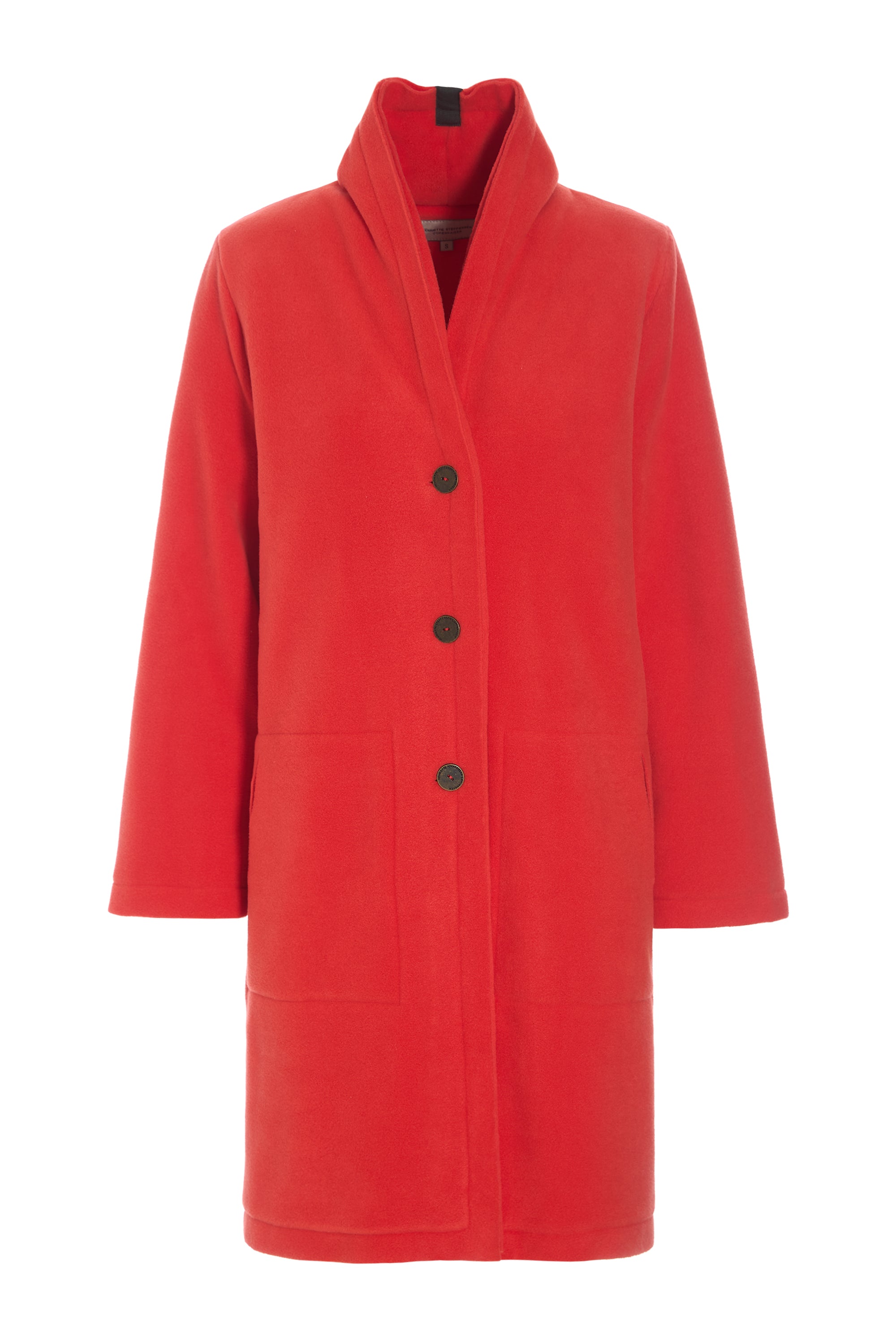 HENRIETTE STEFFENSEN COPENHAGEN COAT DOUBLE LAYER - 7165 COATS TOMATO 845