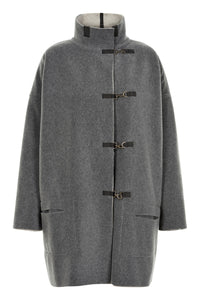 COAT REVERSIBLE- 7113 - SAND/GREY