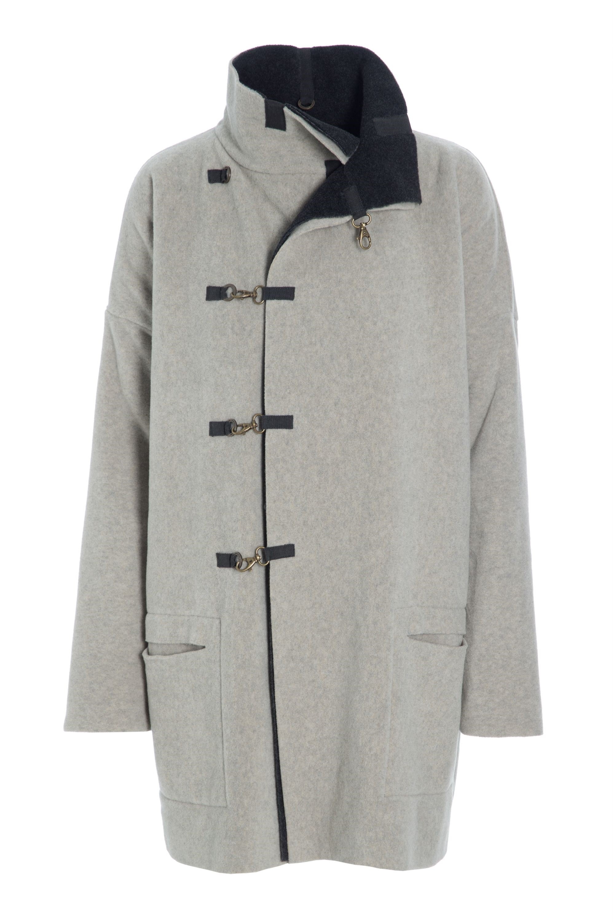 HENRIETTE STEFFENSEN COPENHAGEN COAT REVERSIBLE- 7113 COATS SAND/SOFT BLACK 813