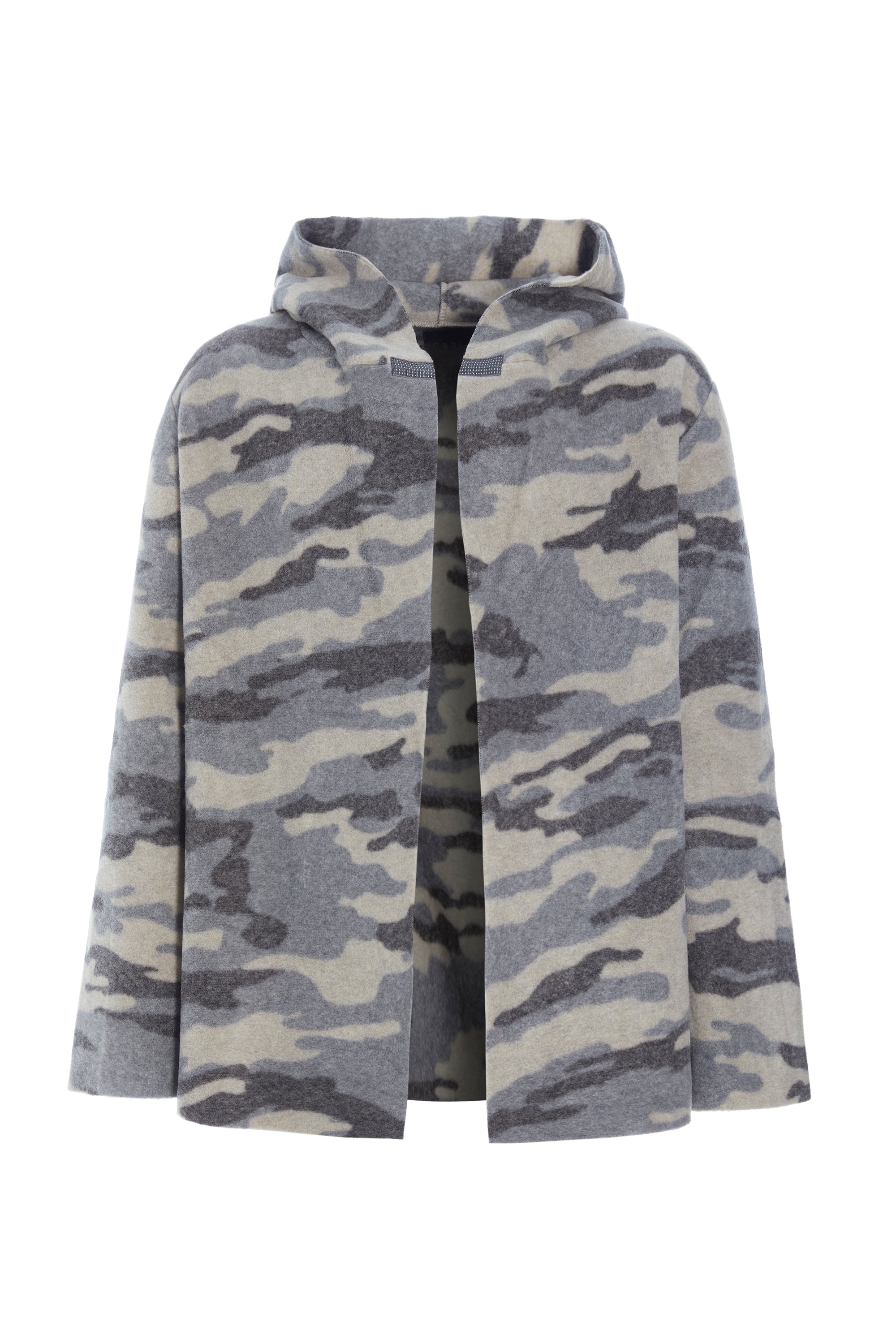 CARL BY STEFFENSEN COPENHAGEN Cardigan with hood in print - 1002CP CARDIGANS CAMOUFLAGE 102