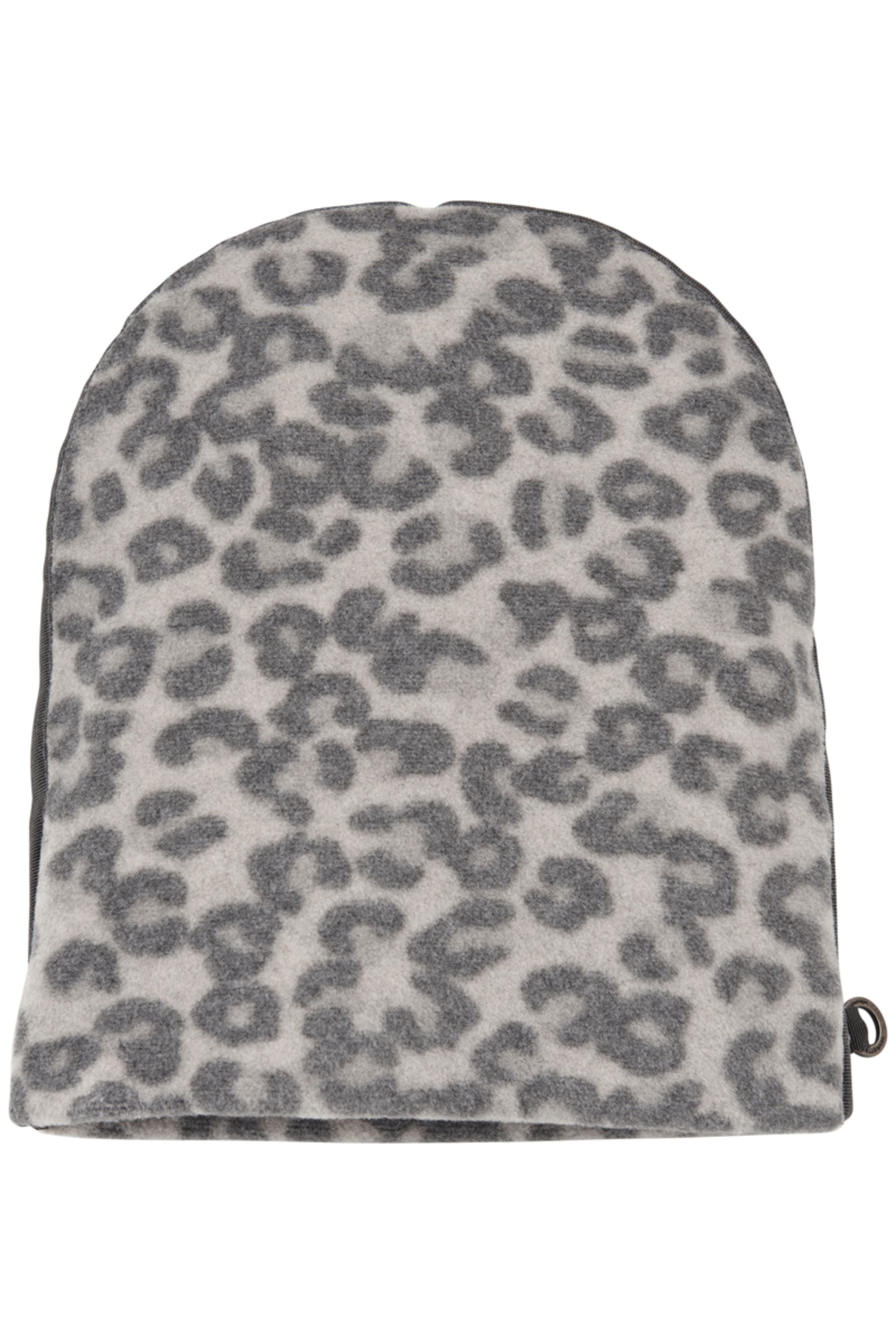 HENRIETTE STEFFENSEN COPENHAGEN DOUBLE FOLDED HAT - 5037P HATS LEOPARD grey 105