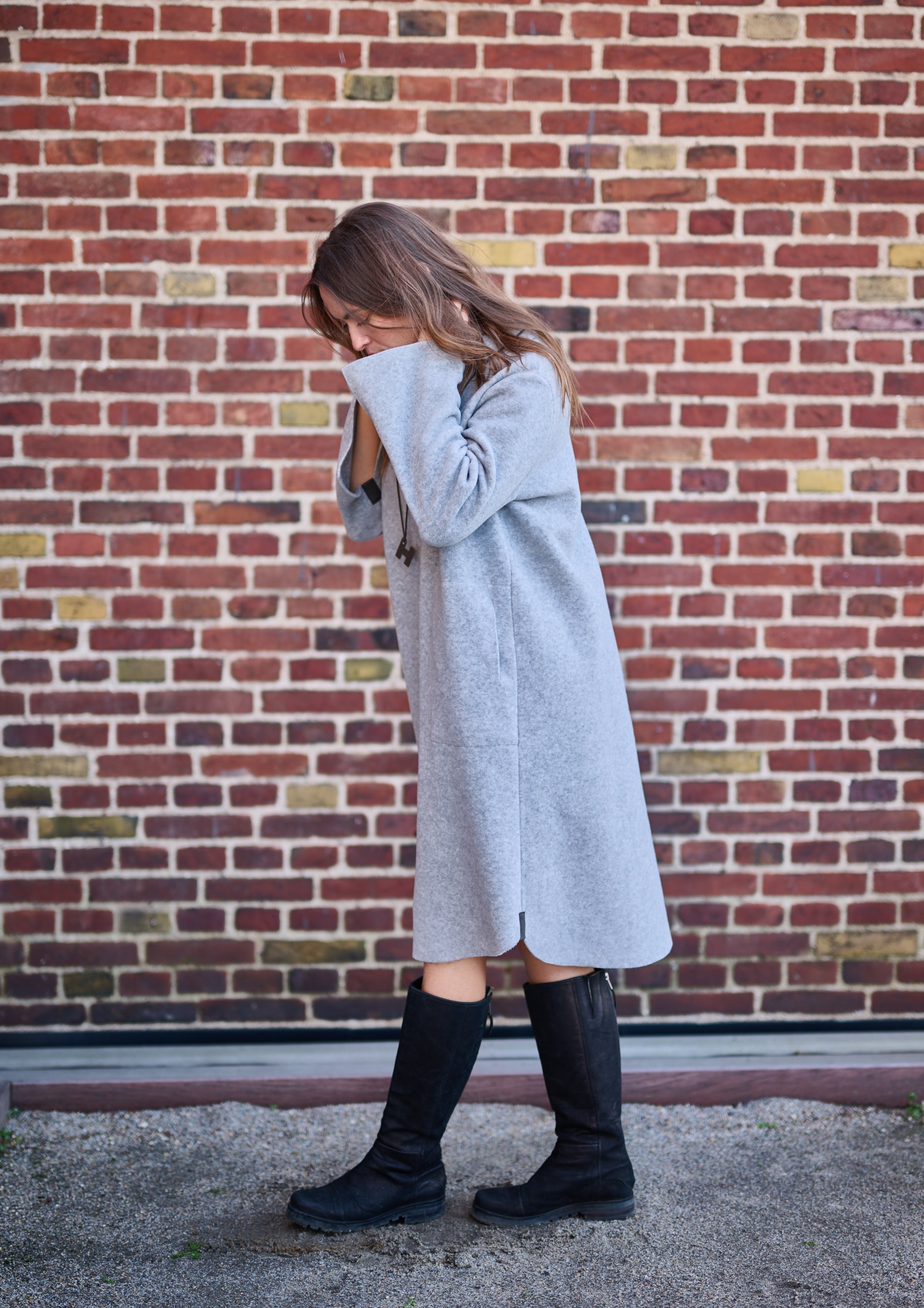 HENRIETTE STEFFENSEN COPENHAGEN DRESS - 3255 KJOLER LIGHT GREY 876