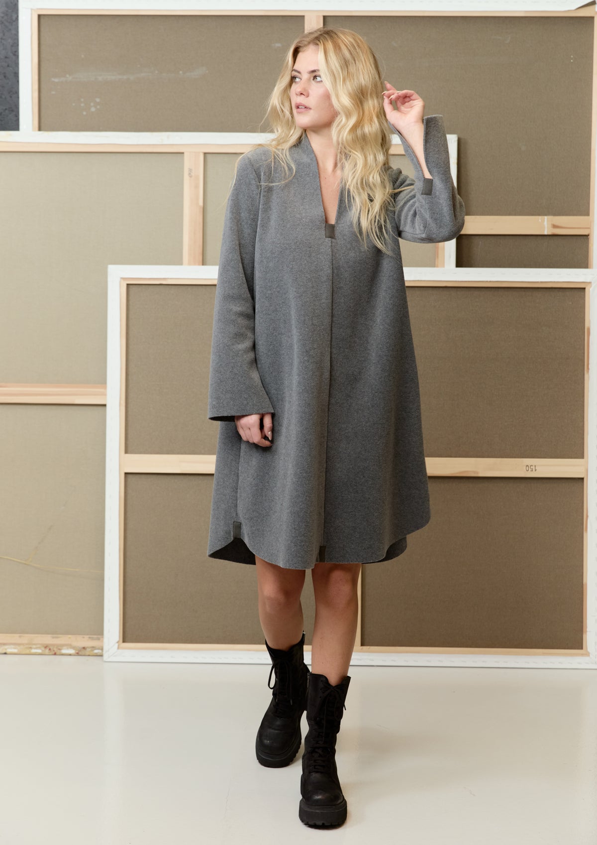 HENRIETTE STEFFENSEN COPENHAGEN DRESS - 3257 KJOLER GREY 905