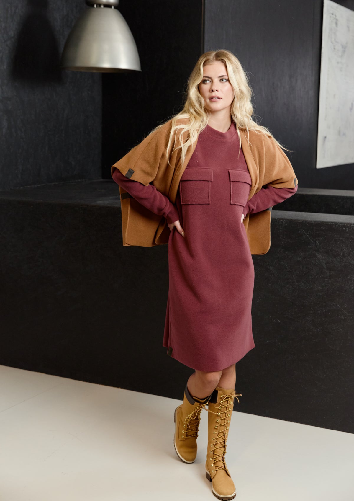 HENRIETTE STEFFENSEN COPENHAGEN DRESS - 3258 KJOLER BORDEAUX 474