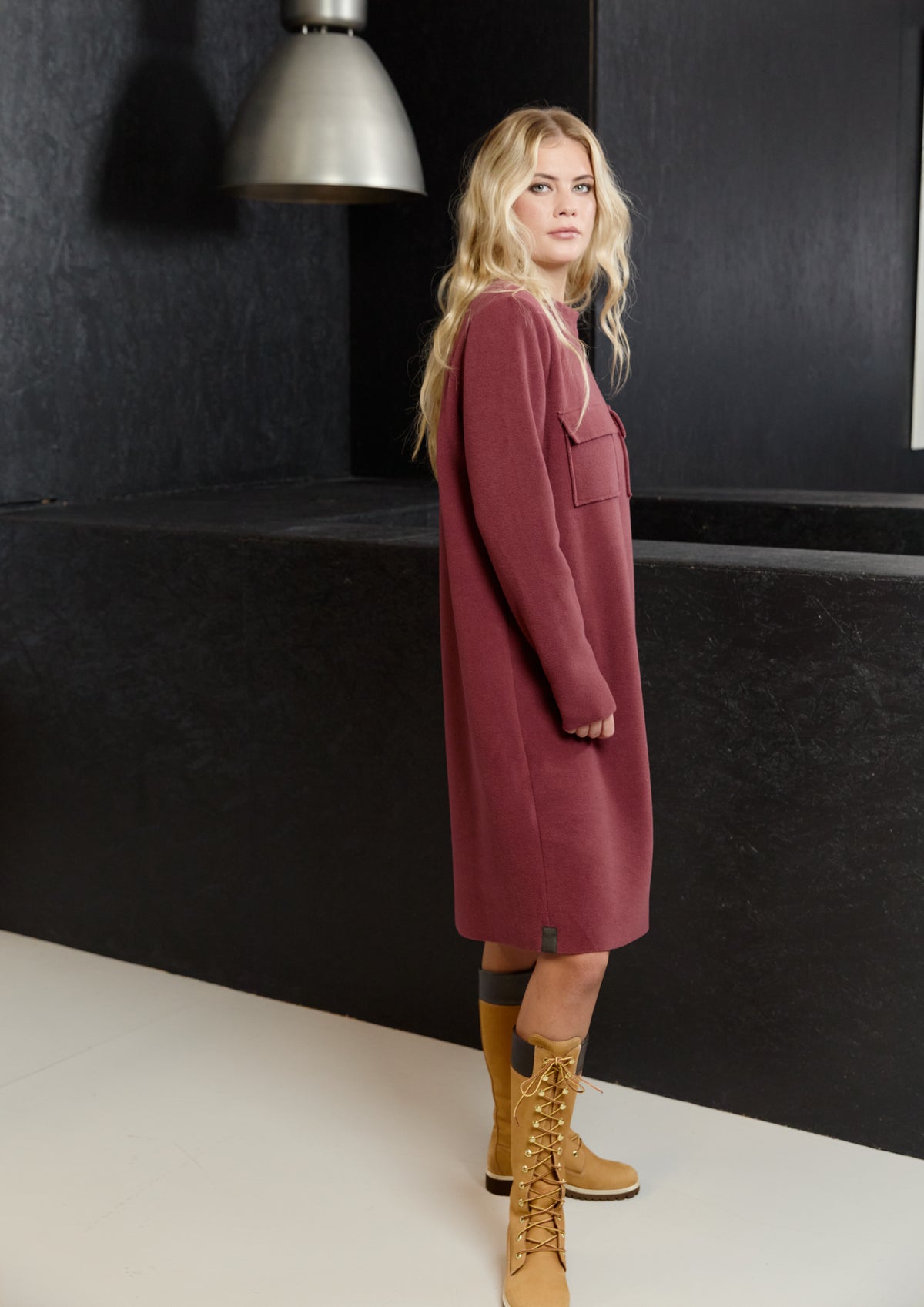 HENRIETTE STEFFENSEN COPENHAGEN DRESS - 3258 KJOLER BORDEAUX 474