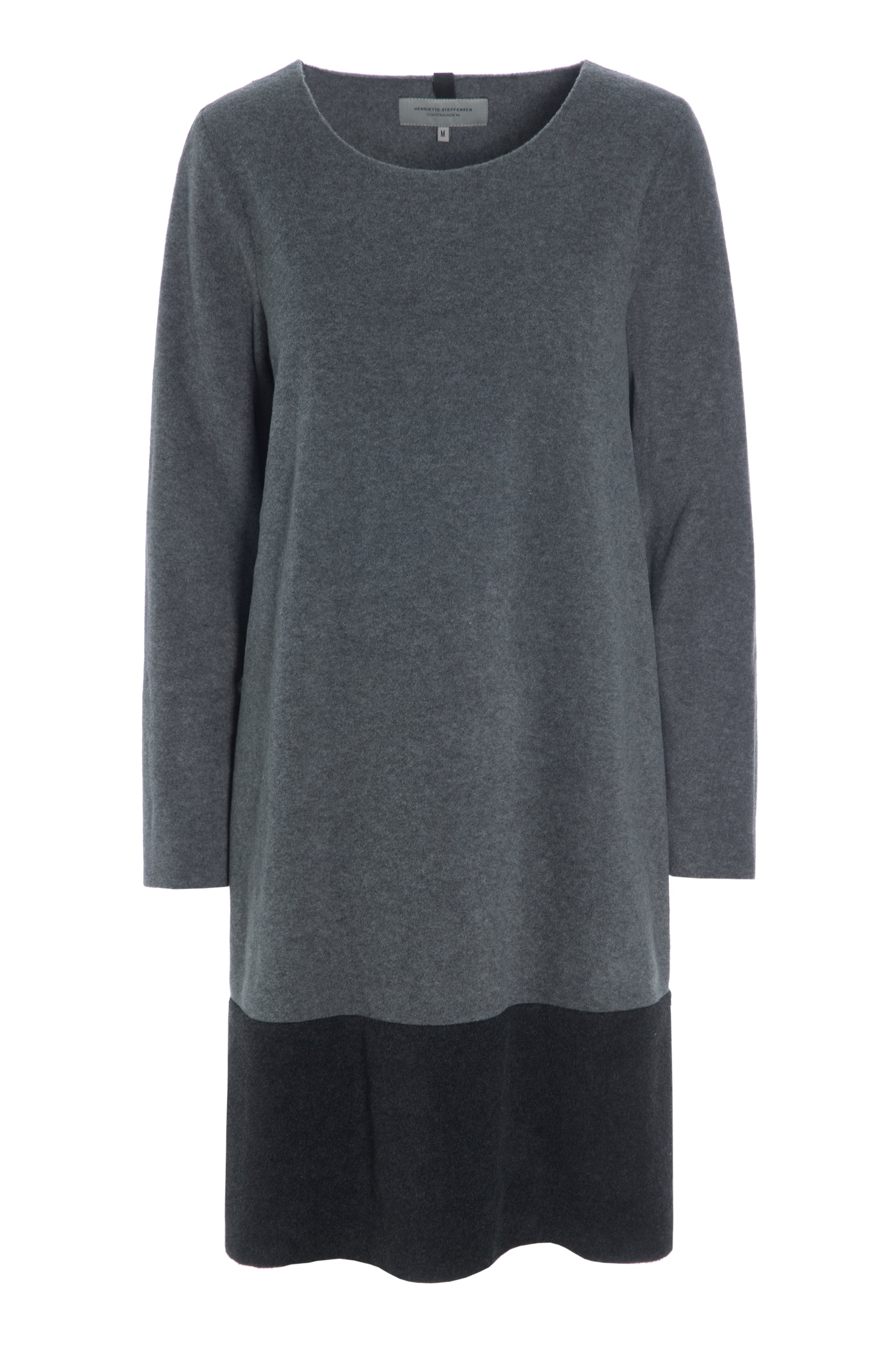 HENRIETTE STEFFENSEN COPENHAGEN DRESS 2-COLLAR - 3222 KJOLER GREY/SB 909