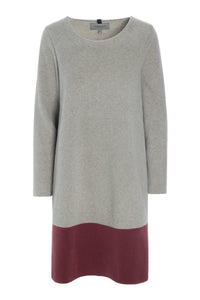 DRESS 2-COLLAR - 3222 - SAND/WINE