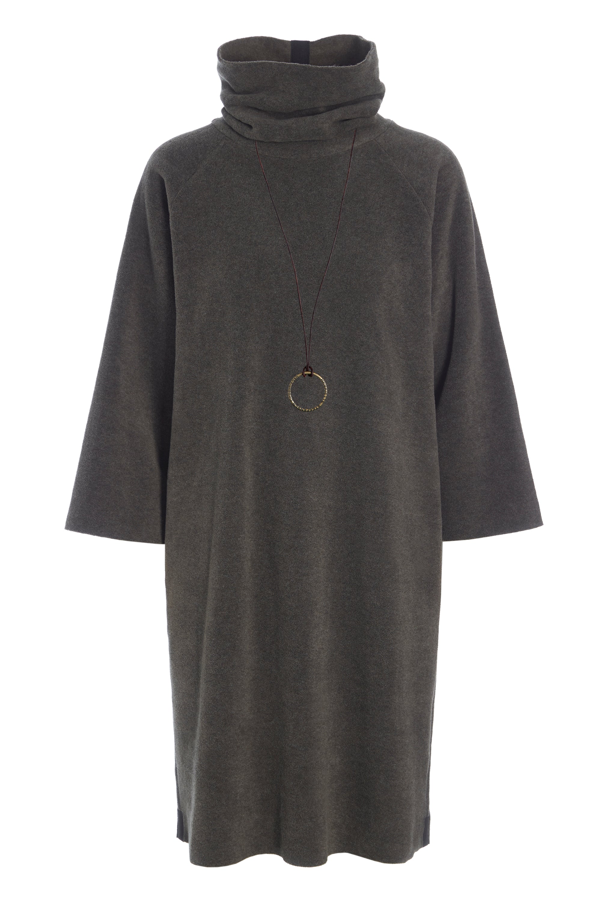 HENRIETTE STEFFENSEN COPENHAGEN DRESS HIGH NECK - 3236 KJOLER BARK 320