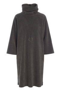DRESS HIGH NECK - 3236 - BARK