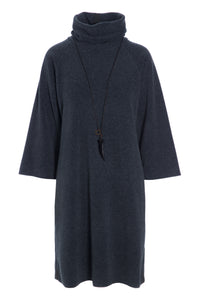 DRESS HIGH NECK - 3236 - DEEP BLUE