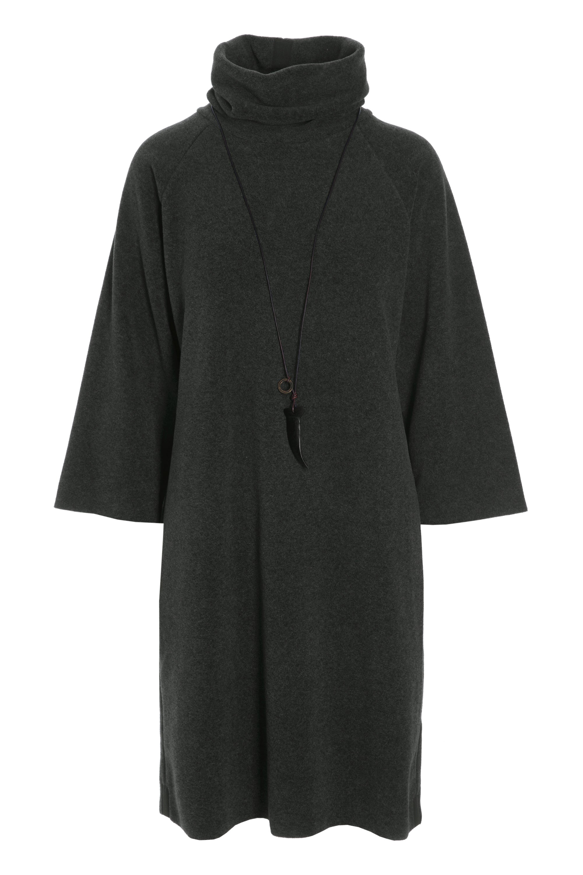 HENRIETTE STEFFENSEN COPENHAGEN DRESS HIGH NECK - 3236 KJOLER FORREST 600