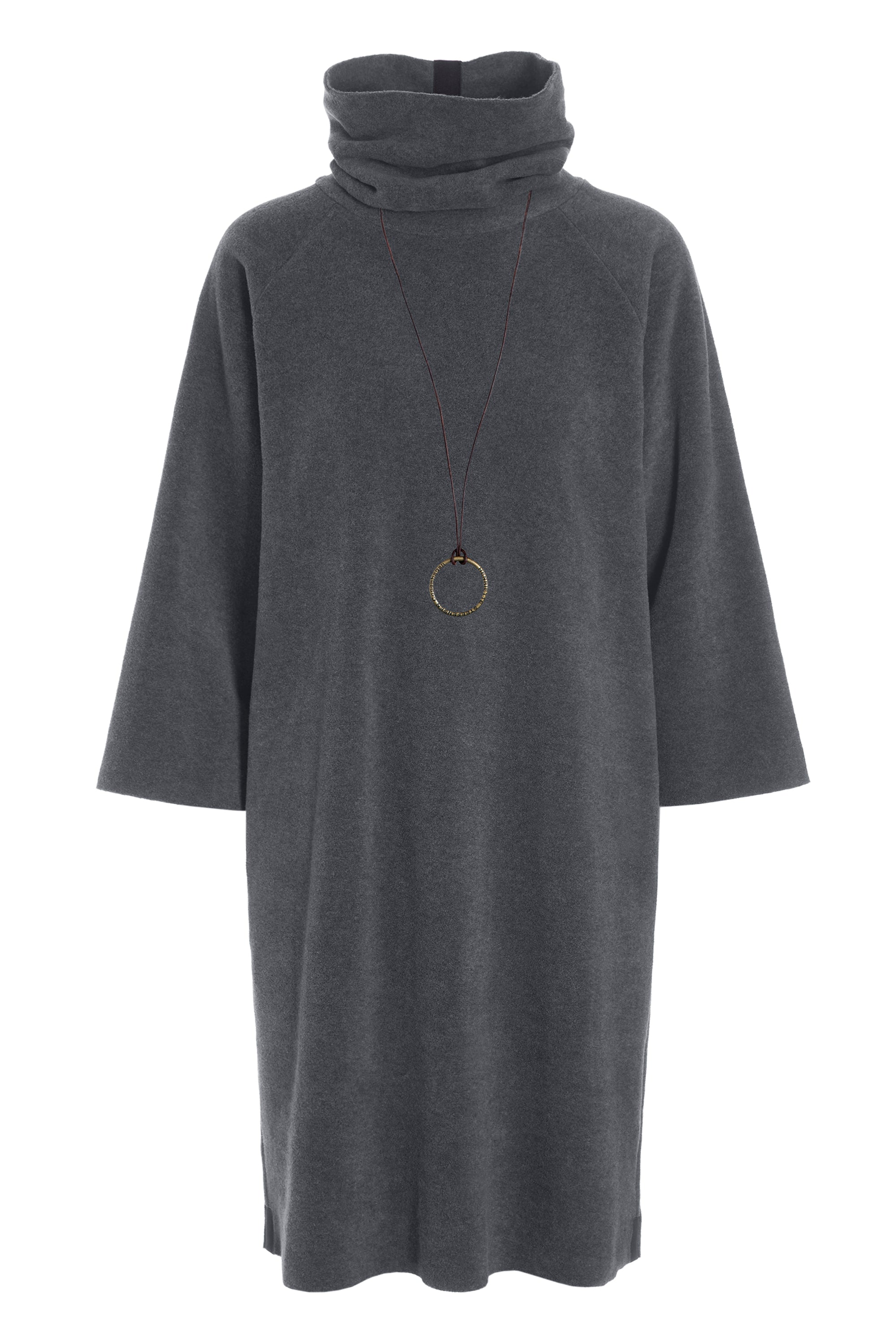 HENRIETTE STEFFENSEN COPENHAGEN DRESS HIGH NECK - 3236 KJOLER GREY 905