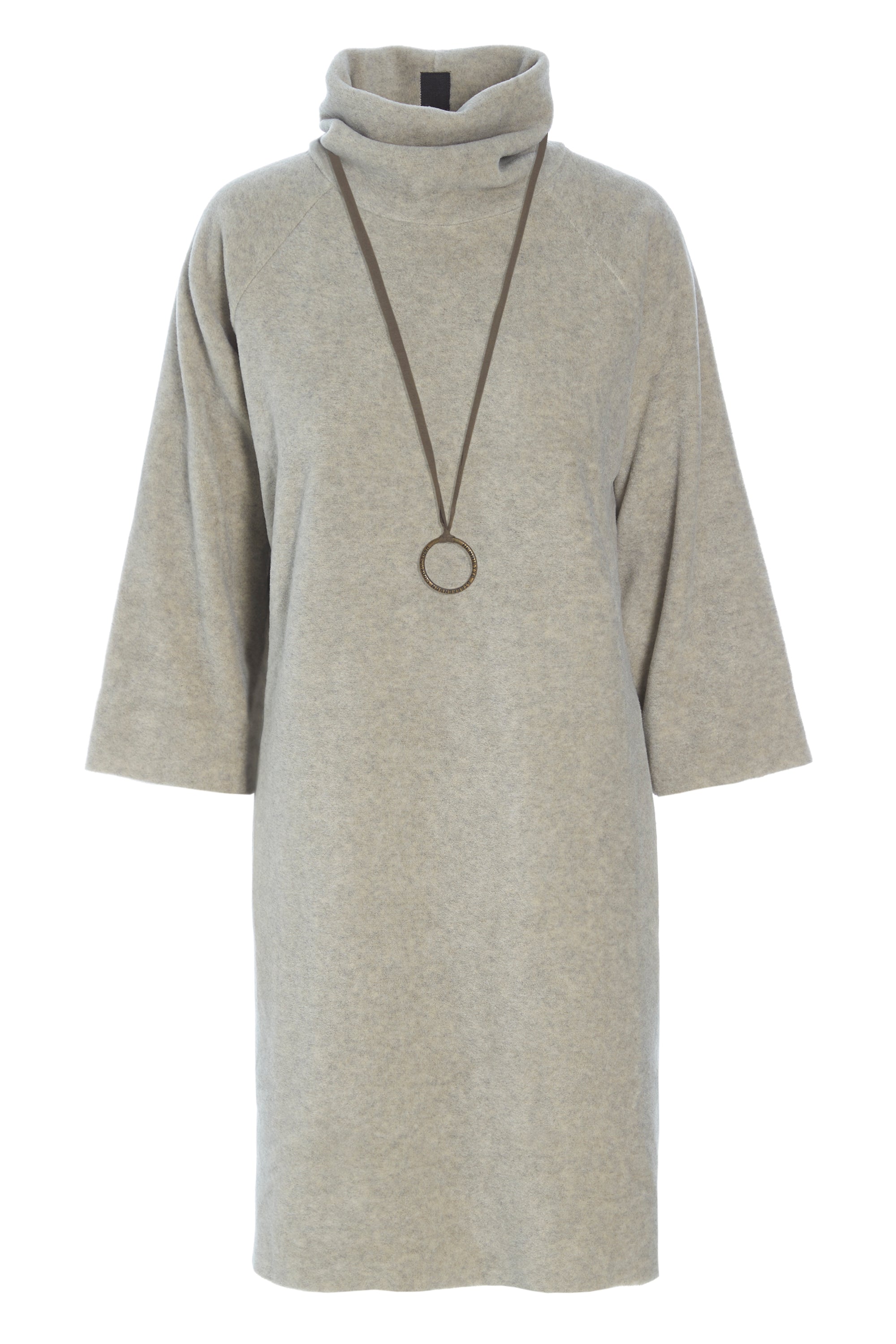 HENRIETTE STEFFENSEN COPENHAGEN DRESS HIGH NECK - 3236 KJOLER SAND 805