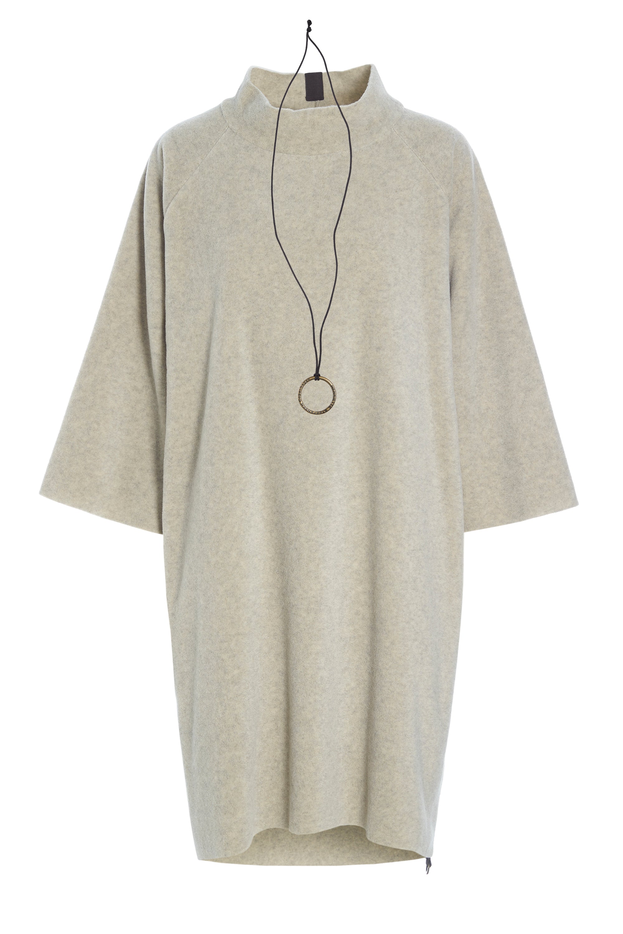 HENRIETTE STEFFENSEN COPENHAGEN DRESS HIGH NECK - 3243 DRESSES fleece SAND 805