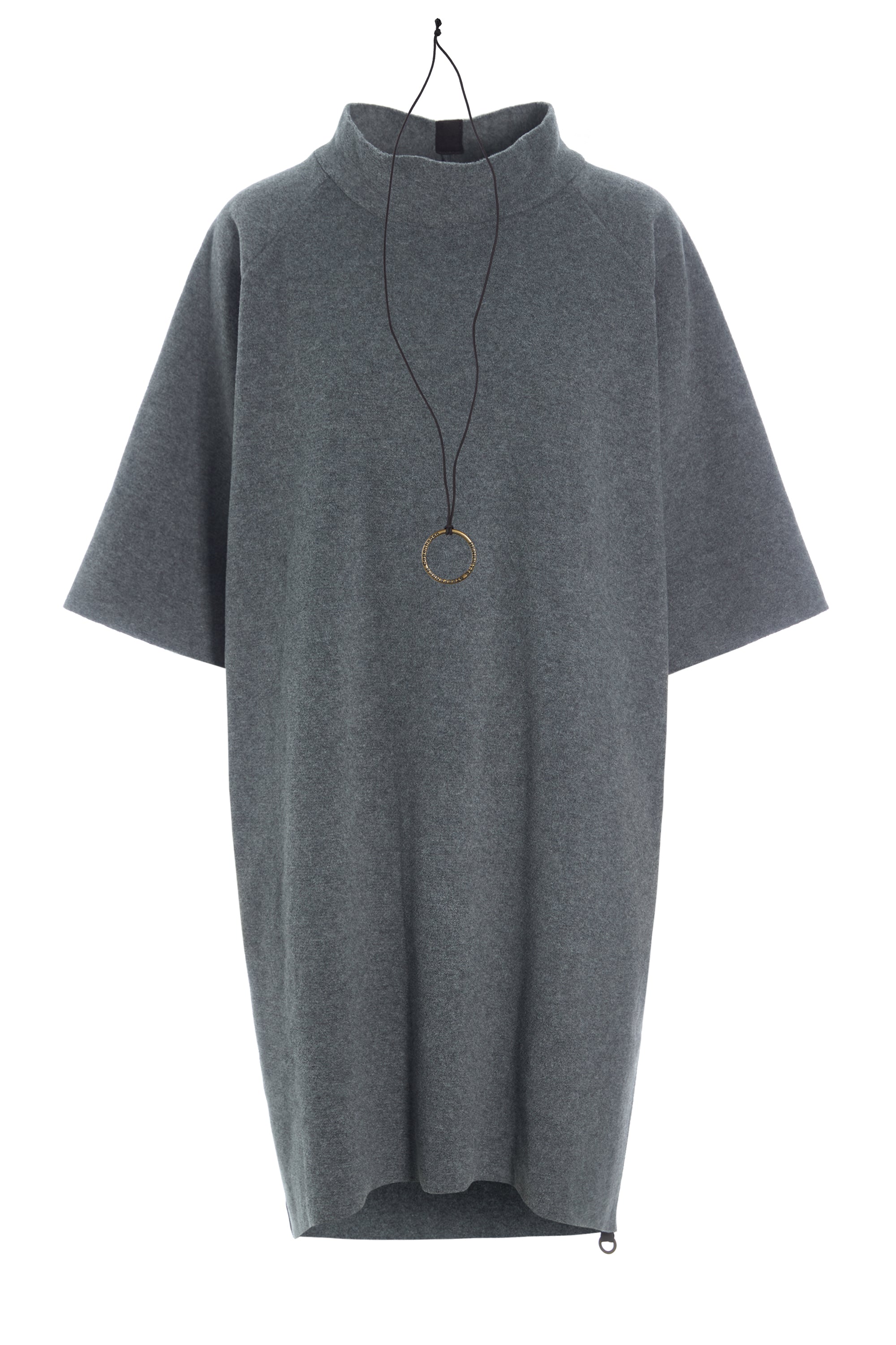 HENRIETTE STEFFENSEN COPENHAGEN DRESS HIGH NECK - 3243 KJOLER GREY 905