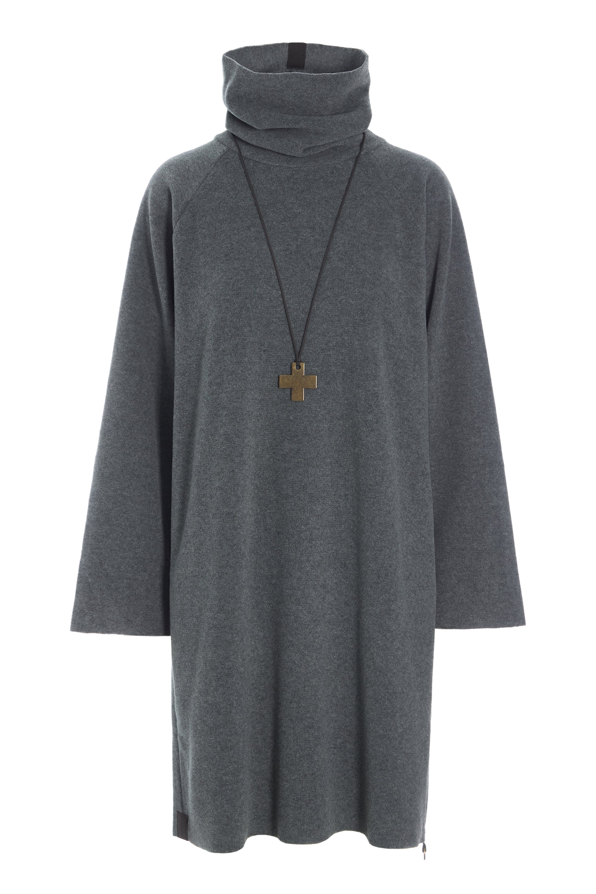 HENRIETTE STEFFENSEN COPENHAGEN DRESS HIGH NECK - 3246 KJOLER GREY 905