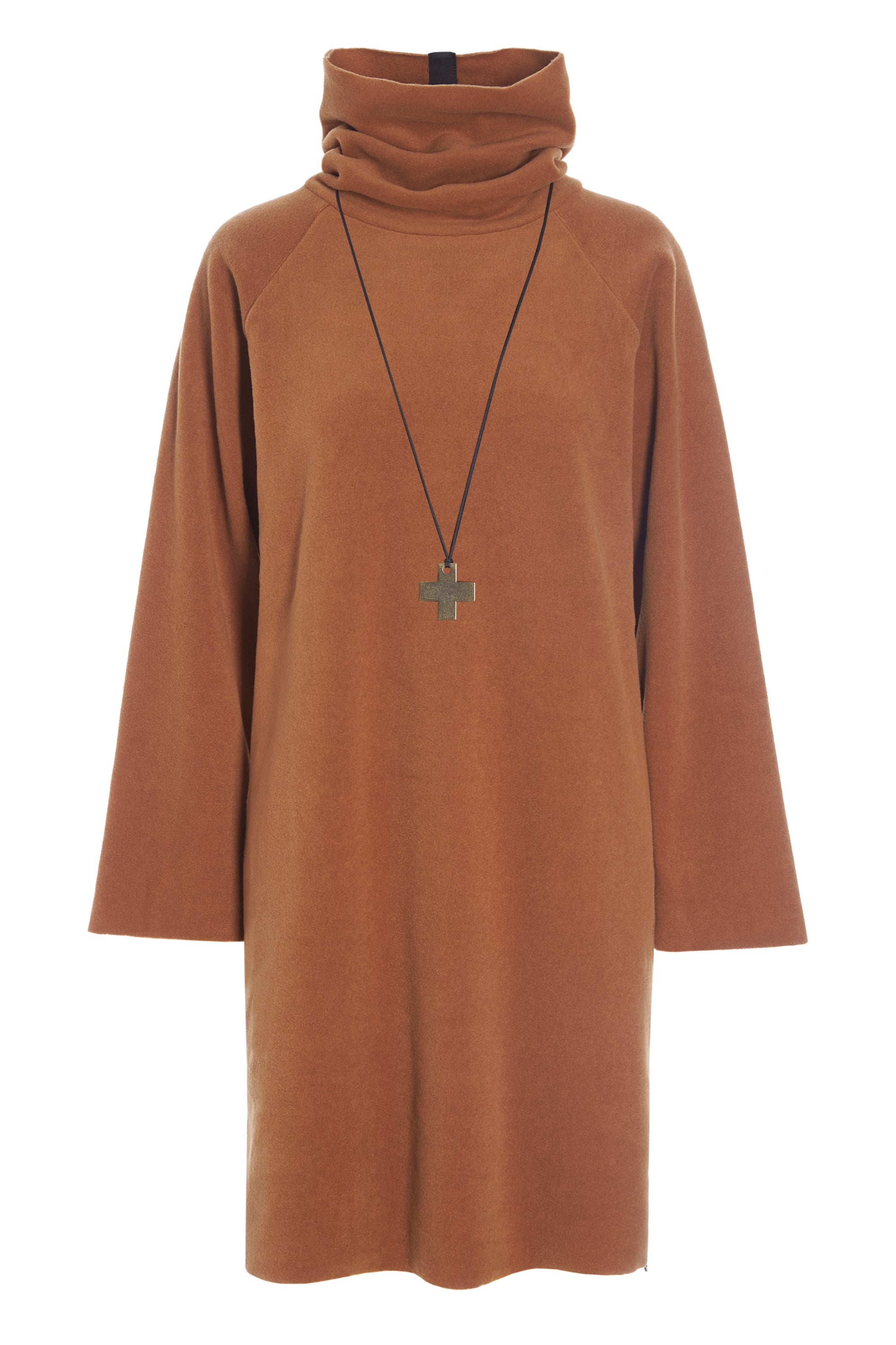 HENRIETTE STEFFENSEN COPENHAGEN DRESS HIGH NECK - 3246 KJOLER RUST 706
