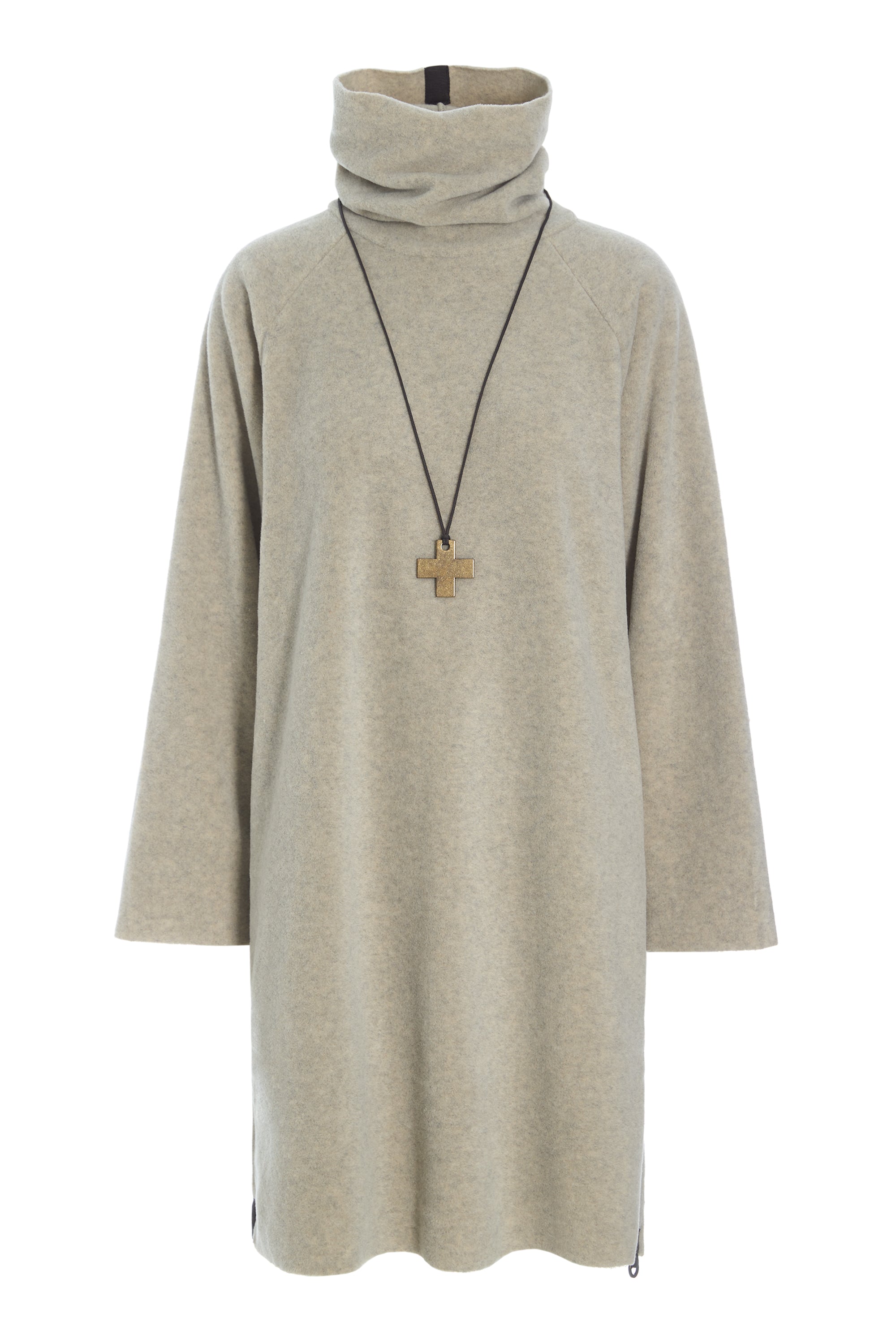 HENRIETTE STEFFENSEN COPENHAGEN DRESS HIGH NECK - 3246 KJOLER SAND 805