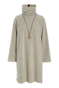 DRESS HIGH NECK - 3246 - SAND
