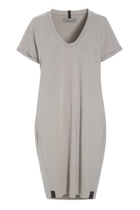 DRESS V-NECK - 98049 - SAND