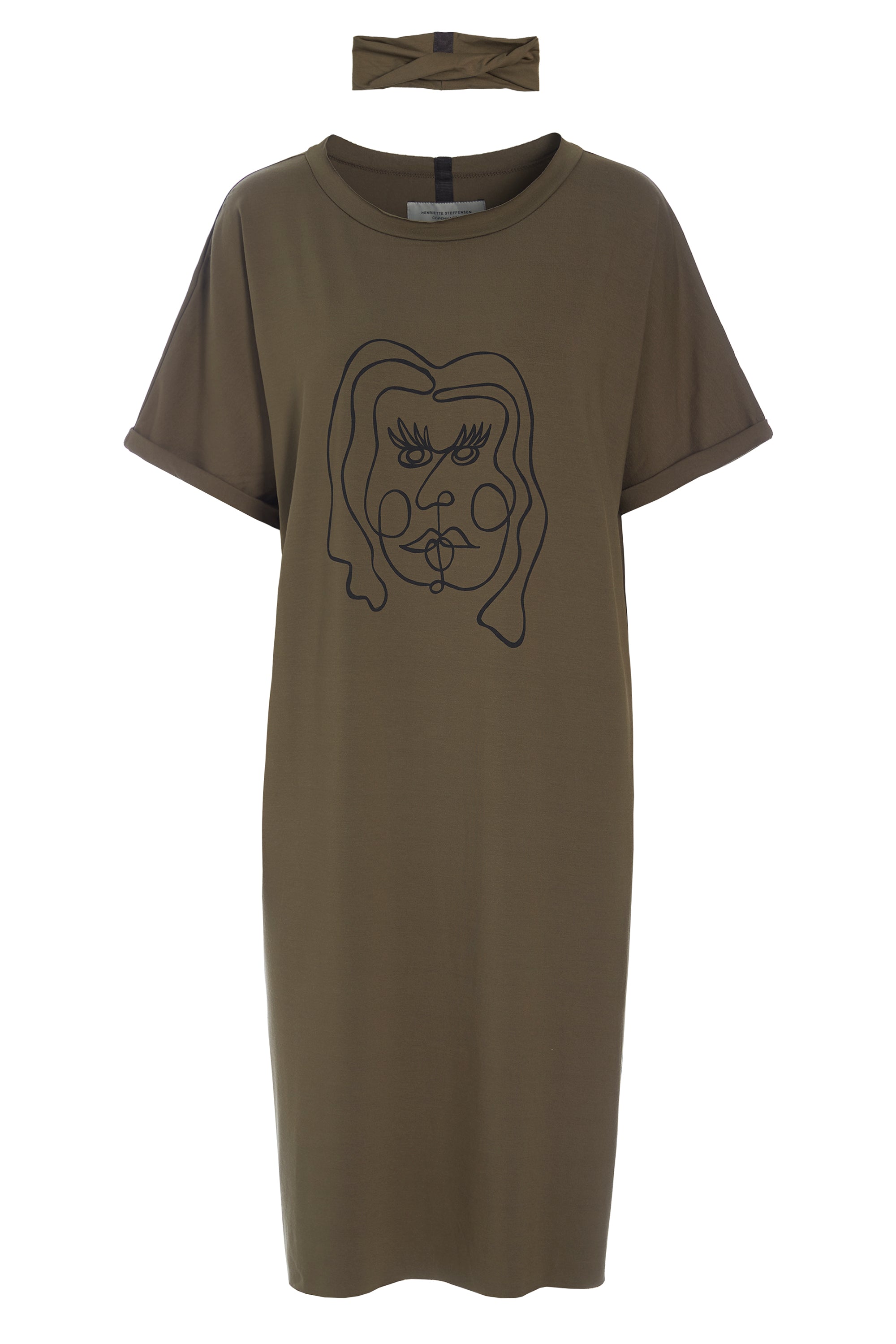 HENRIETTE STEFFENSEN COPENHAGEN DRESS WITH PRINT - 98037P KJOLER BARK 320
