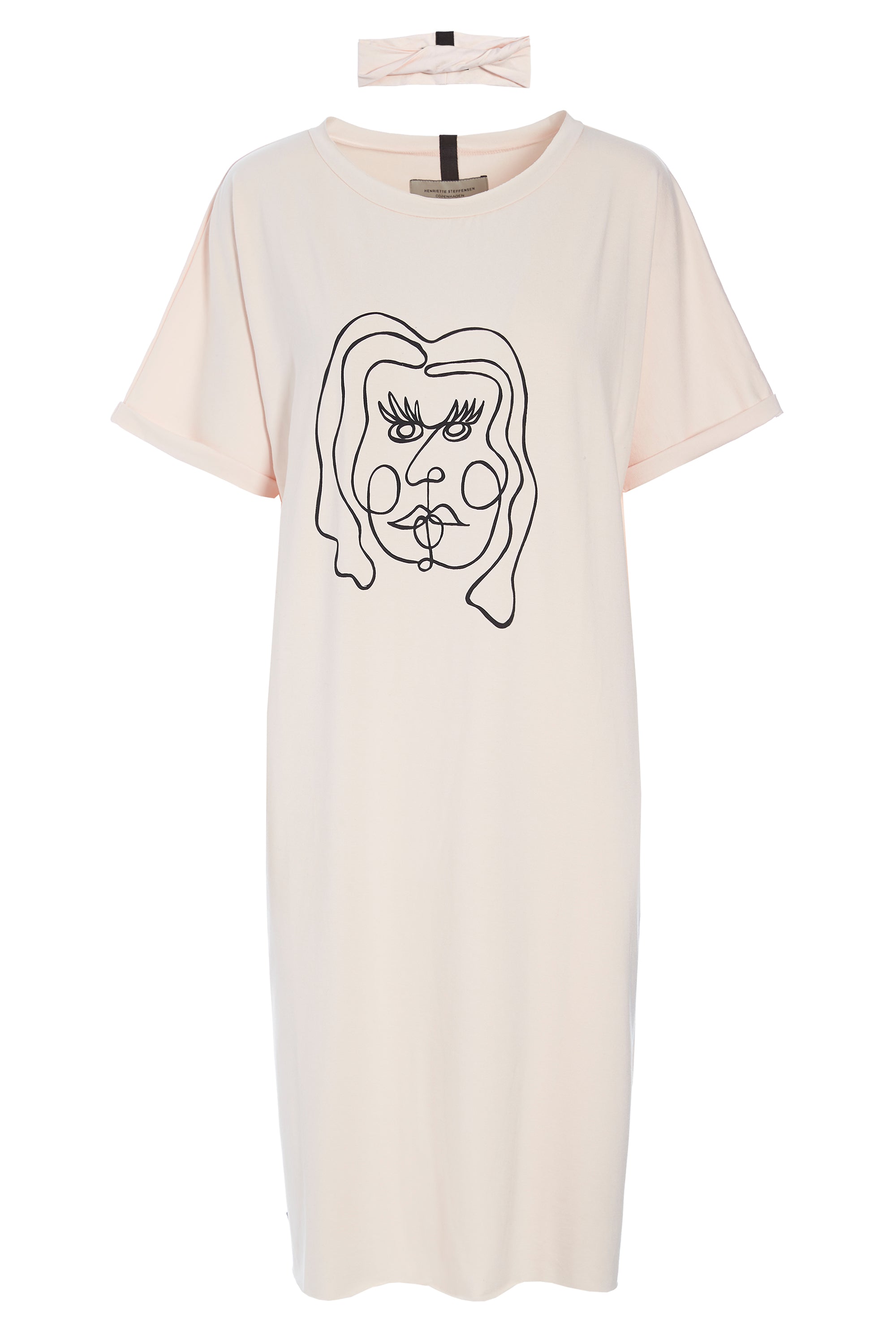 HENRIETTE STEFFENSEN COPENHAGEN DRESS WITH PRINT - 98037P KJOLER SOFT ROSE 412