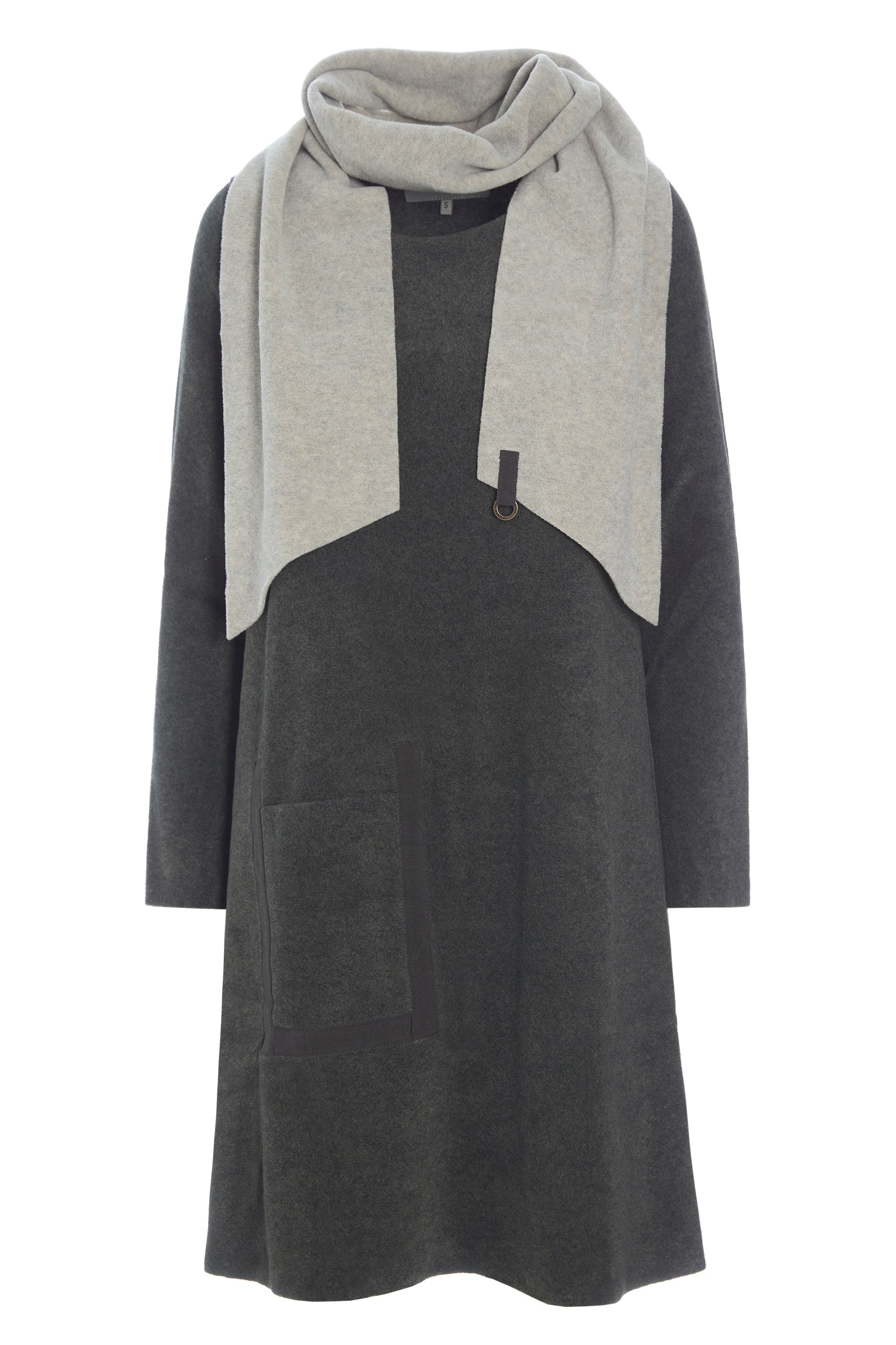HENRIETTE STEFFENSEN COPENHAGEN DRESS WITH SCARF - 3237 KJOLER FORREST 600