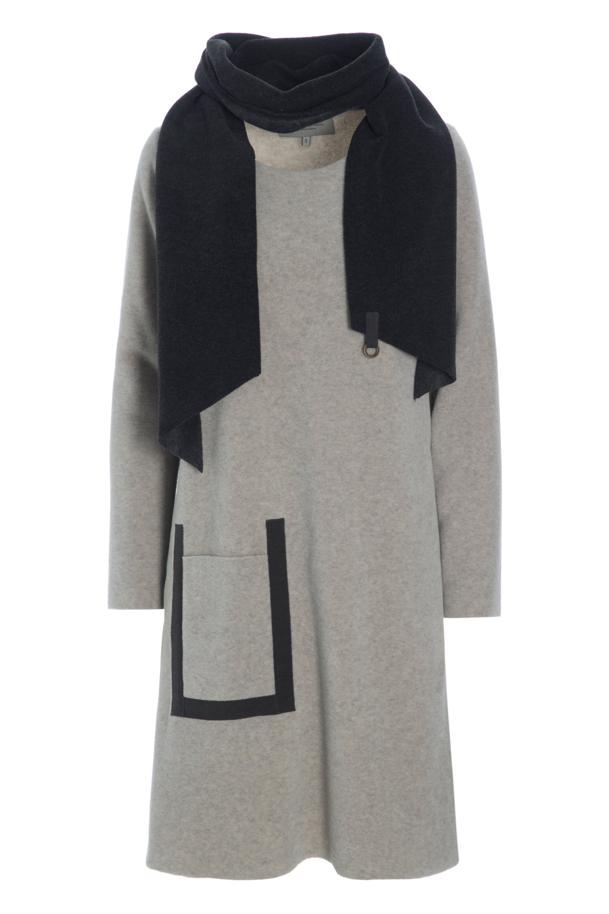 HENRIETTE STEFFENSEN COPENHAGEN DRESS WITH SCARF - 3237 KJOLER SAND 805