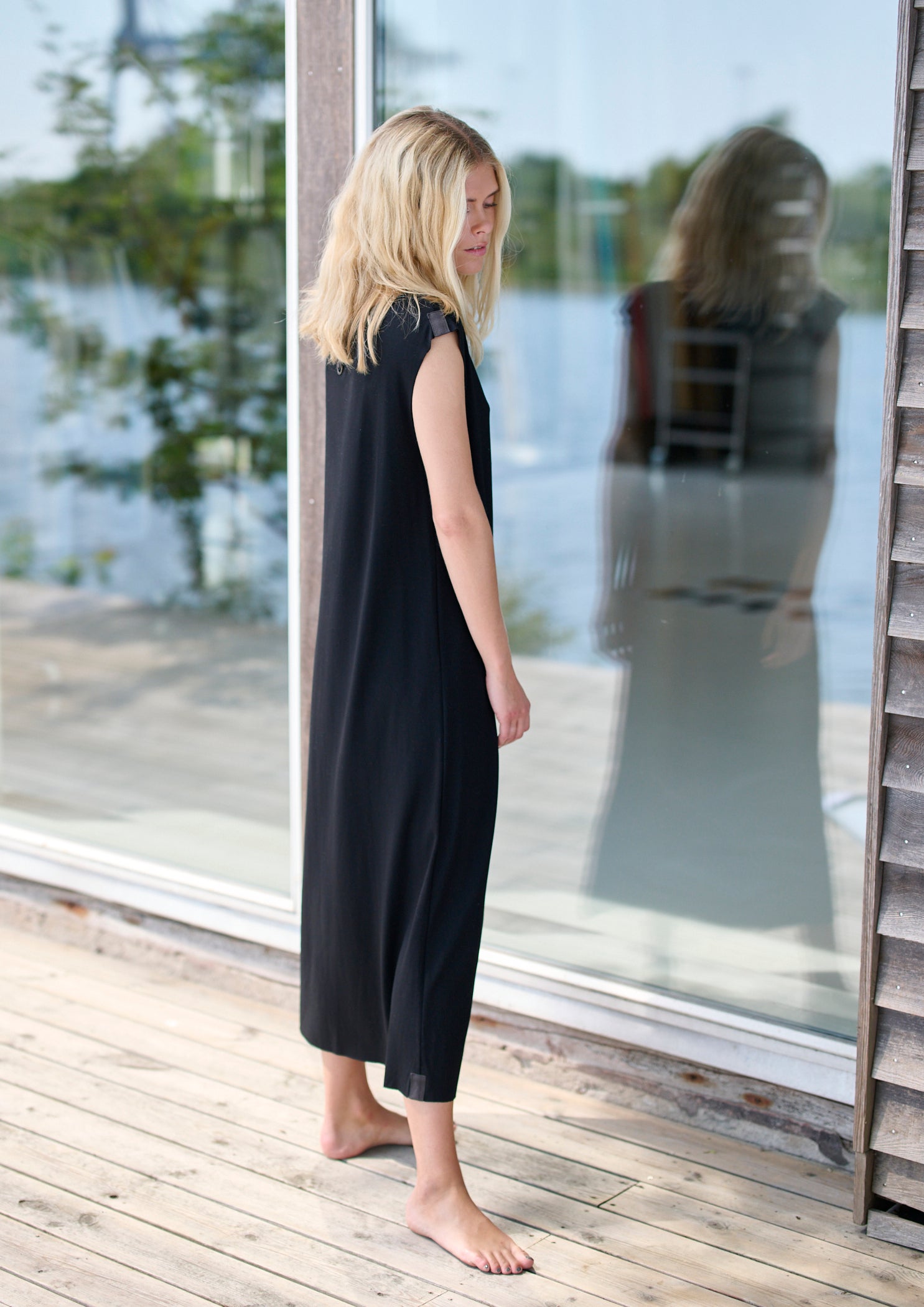 HENRIETTE STEFFENSEN COPENHAGEN DRESS W/JEWLRY - 98044 KJOLER BLACK 900