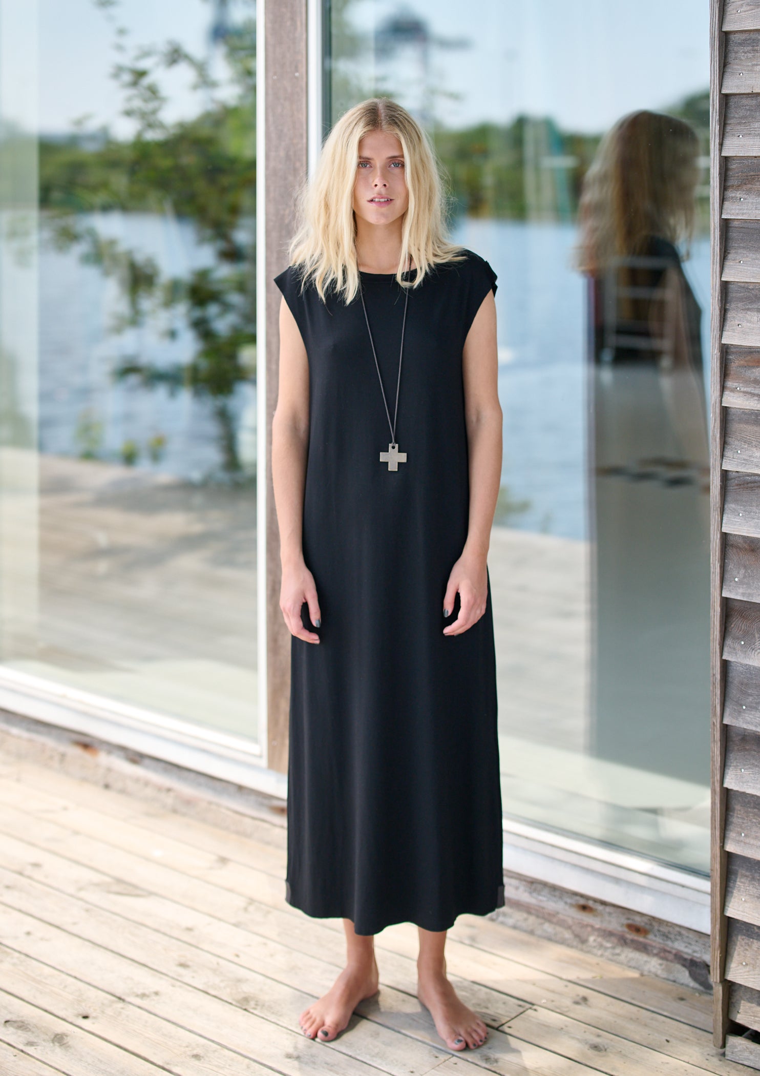 HENRIETTE STEFFENSEN COPENHAGEN DRESS W/JEWLRY - 98044 KJOLER BLACK 900