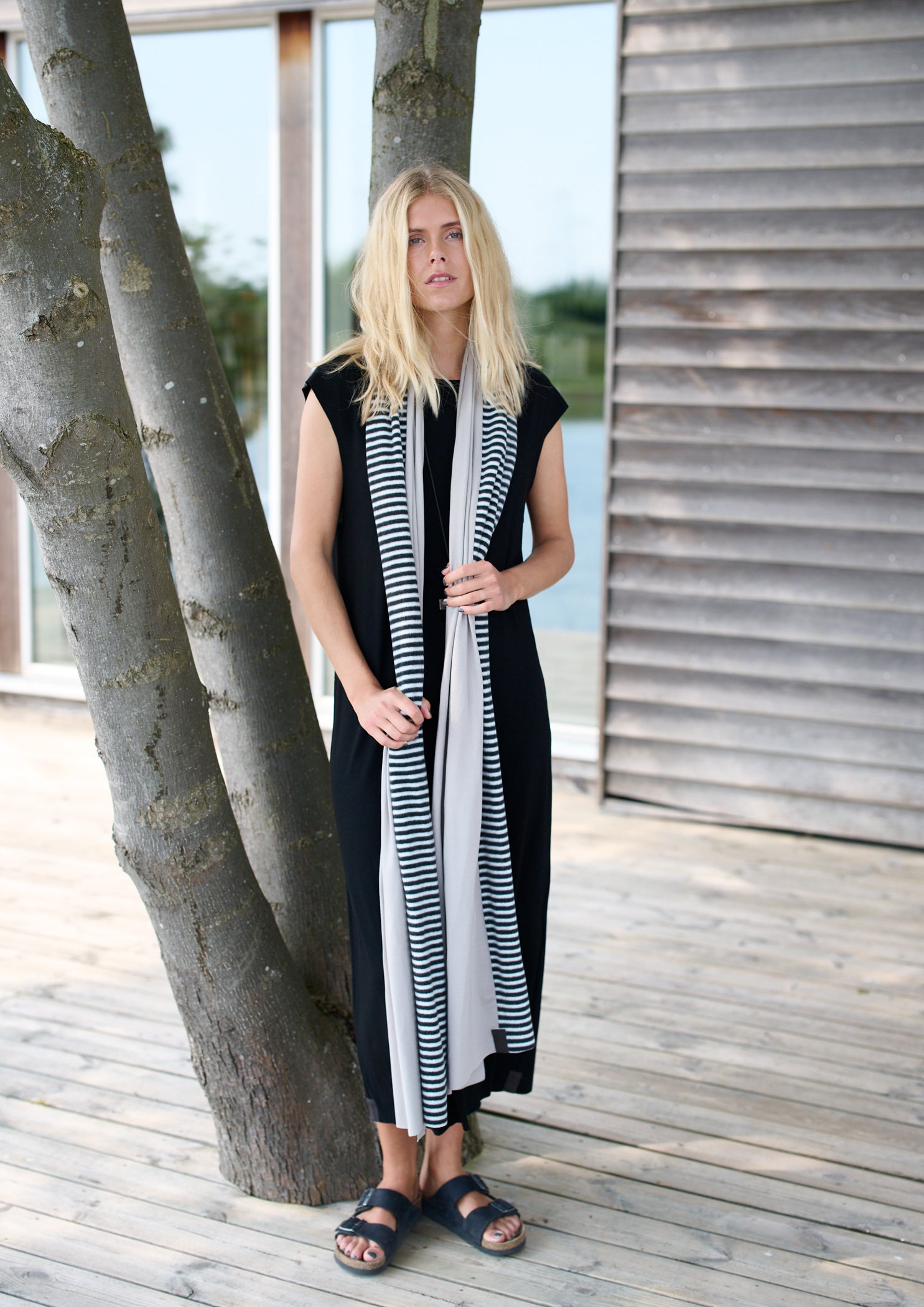 HENRIETTE STEFFENSEN COPENHAGEN DRESS W/JEWLRY - 98044 KJOLER BLACK 900