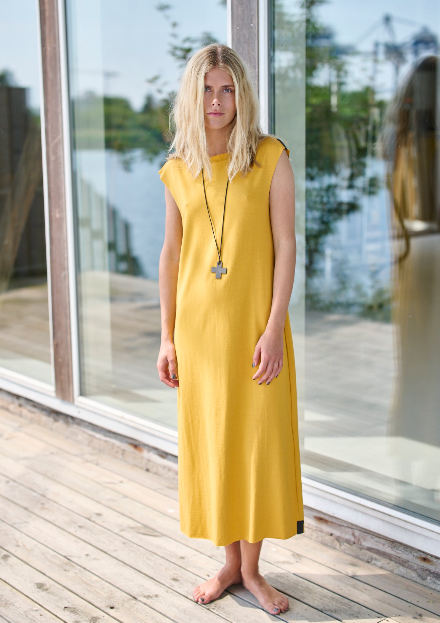 HENRIETTE STEFFENSEN COPENHAGEN DRESS W/JEWLRY - 98044 KJOLER SAFRAN 701