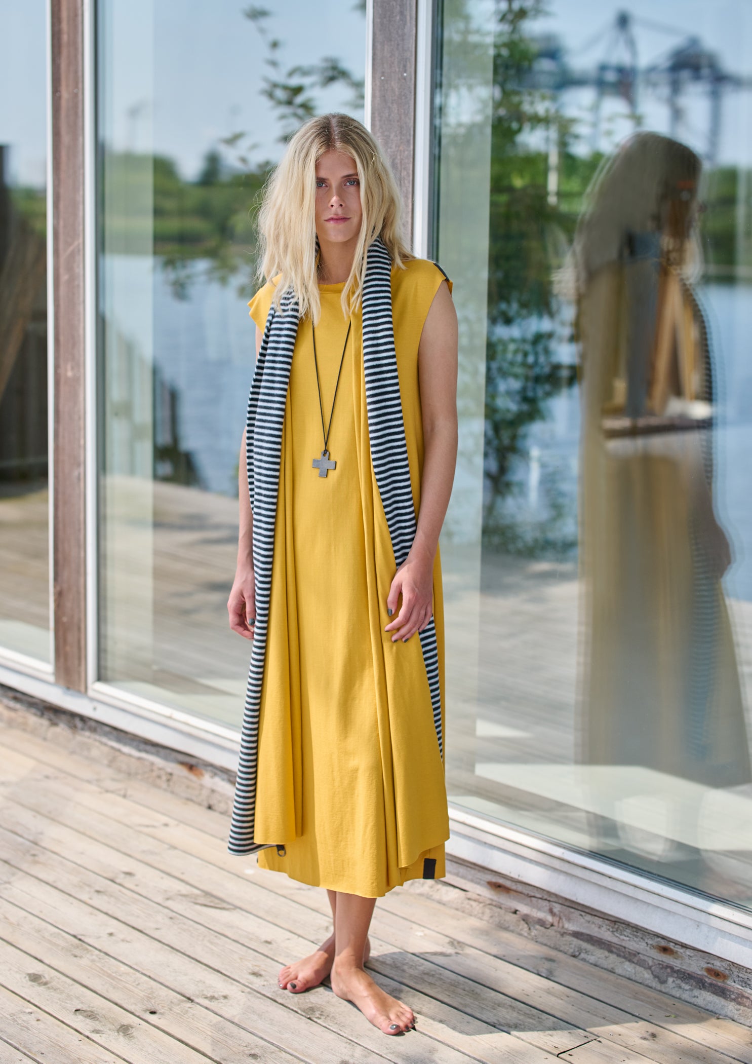 HENRIETTE STEFFENSEN COPENHAGEN DRESS W/JEWLRY - 98044 KJOLER SAFRAN 701