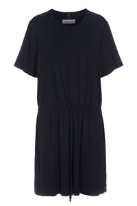 DRESS W/WAISTBAND - 98036 - BLACK