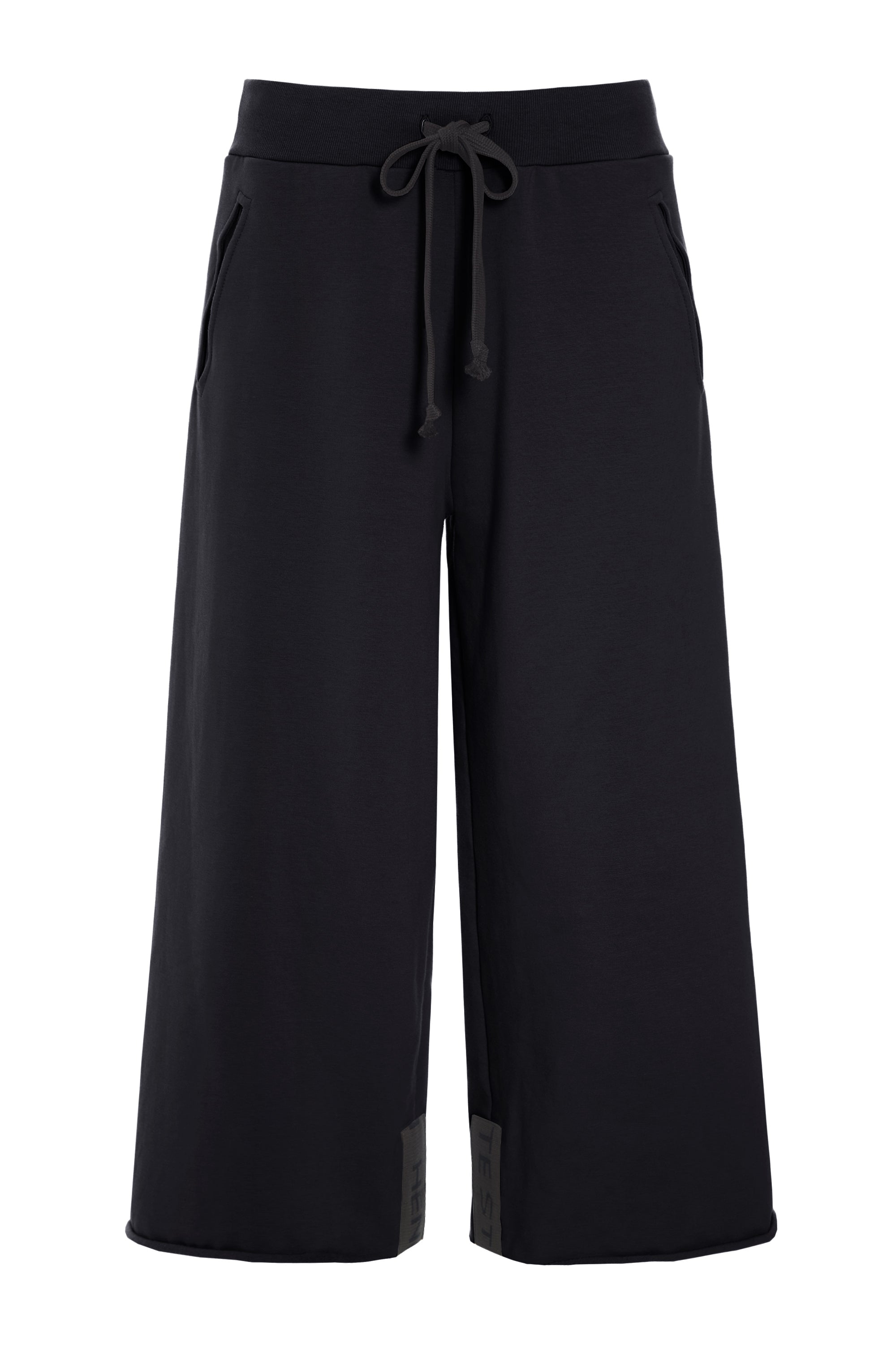 HENRIETTE STEFFENSEN COPENHAGEN FLARE SWEAT PANTS 3/4 - 72016 BUKSER BLACK 900