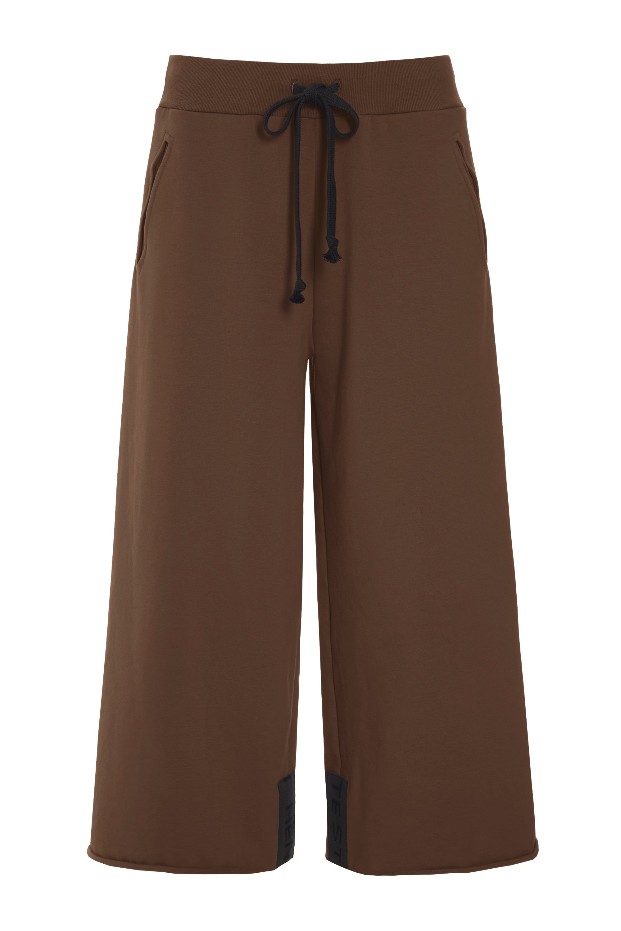 HENRIETTE STEFFENSEN COPENHAGEN FLARE SWEAT PANTS 3/4 - 72016 BUKSER CHOCOLATE 844