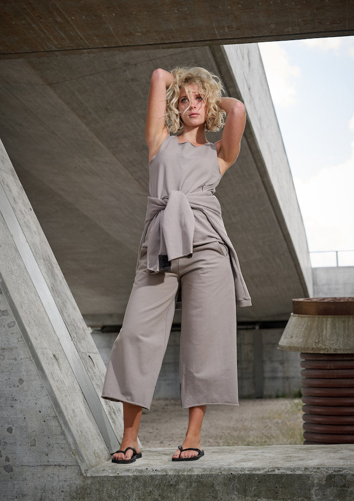 HENRIETTE STEFFENSEN COPENHAGEN FLARE SWEAT PANTS 3/4 - 72016 BUKSER ELEPHANT 654