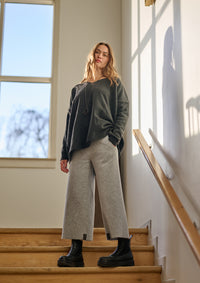 FLARE TROUSERS 3/4 LENGTH - 2115 - LIGHT GREY