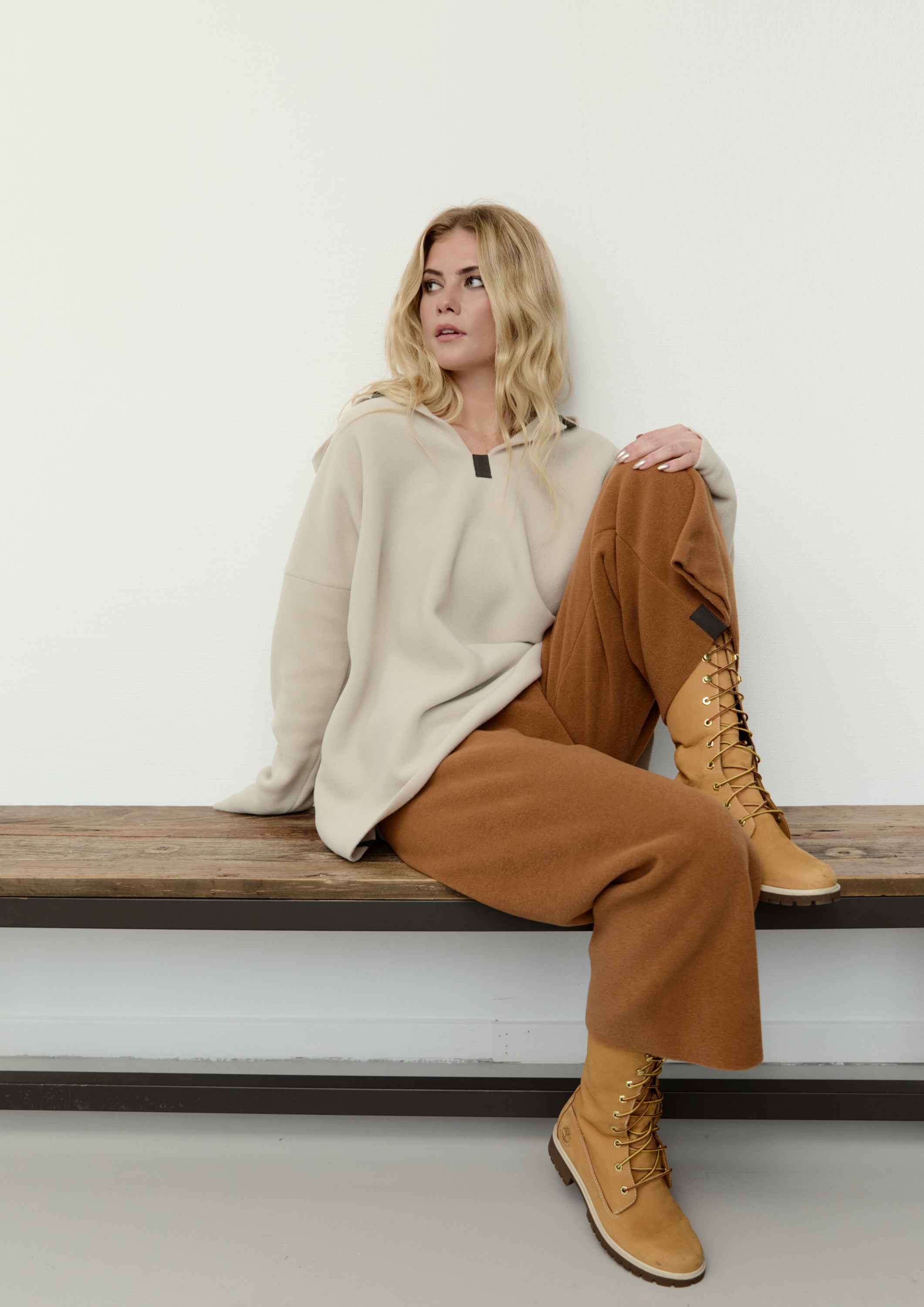 HENRIETTE STEFFENSEN COPENHAGEN FLARE TROUSERS 3/4 LENGTH - 2115 BUKSER RUST 706