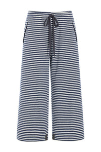 FLARE TROUSERS 3/4 LENGTH - 2115 - STRIPES DENIM & KIT
