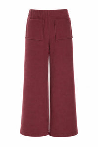 FLARE TROUSERS 3/4 LENGTH - 2124 - BORDEAUX